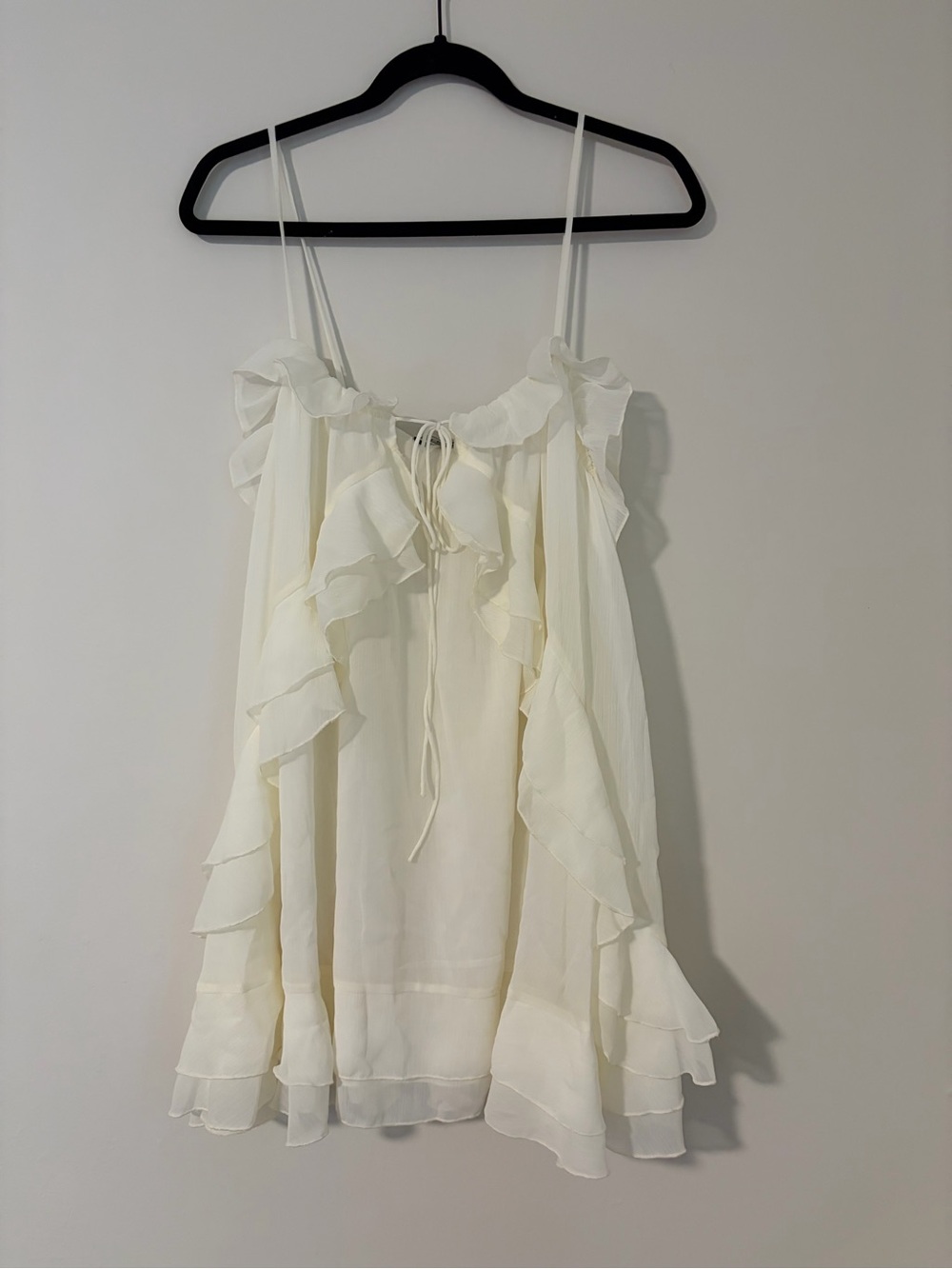 Lioness Ethereal Ruffle Mini Dress White - Picture 5 of 7